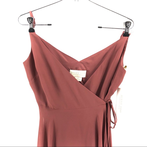 Jenny Yoo Collection Mauve Wrap Dress, NWT - Picture 2 of 10